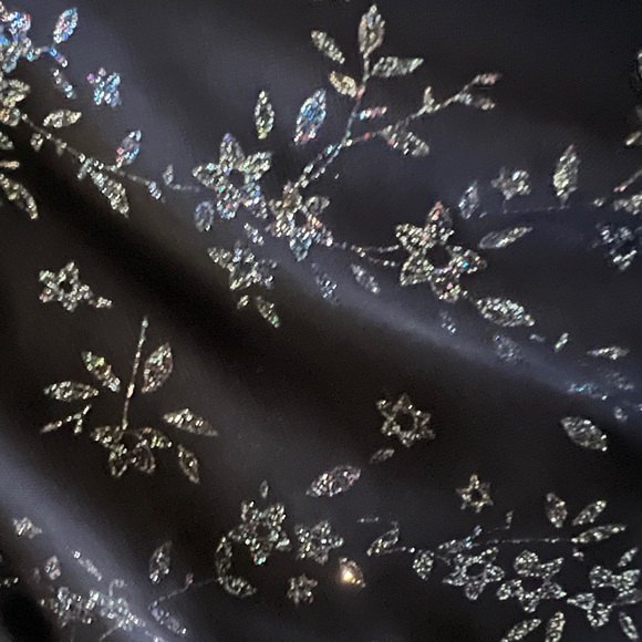 Midnight Blue 90s Whimsigoth Halter Neck Dress - Picture 2 of 4